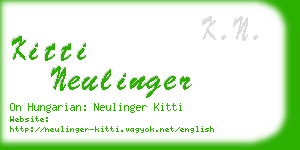 kitti neulinger business card